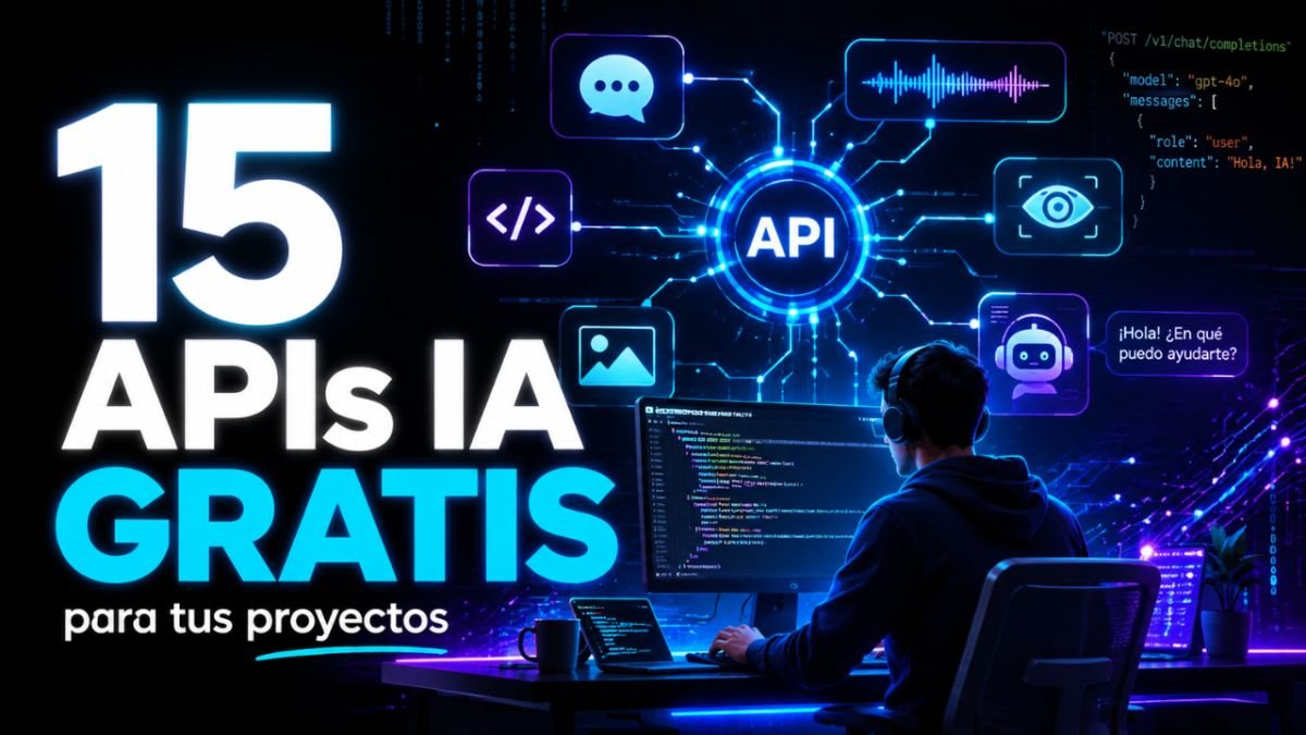 🚀 15 APIs de inteligencia artificial gratis para crear proyectos increíbles