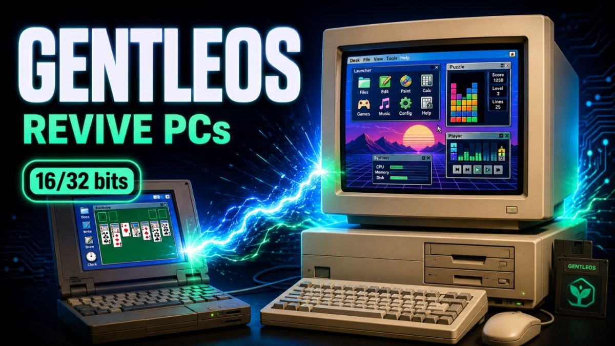 GentleOS revive PCs de los 80 y 90: el sistema open source que devuelve la vida a ordenadores olvidados