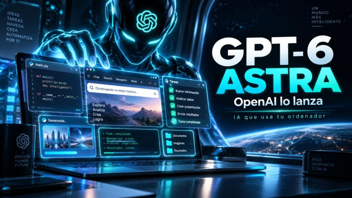 OpenAI lanza GPT-6 Astra: la nueva IA que puede controlar un ordenador por ti
