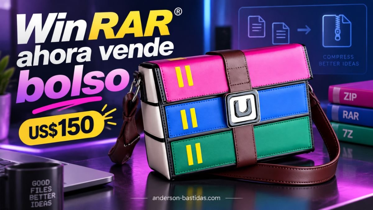 WinRAR convierte su mítico icono en un bolso de US$150 y se burla de quienes nunca pagaron la licencia