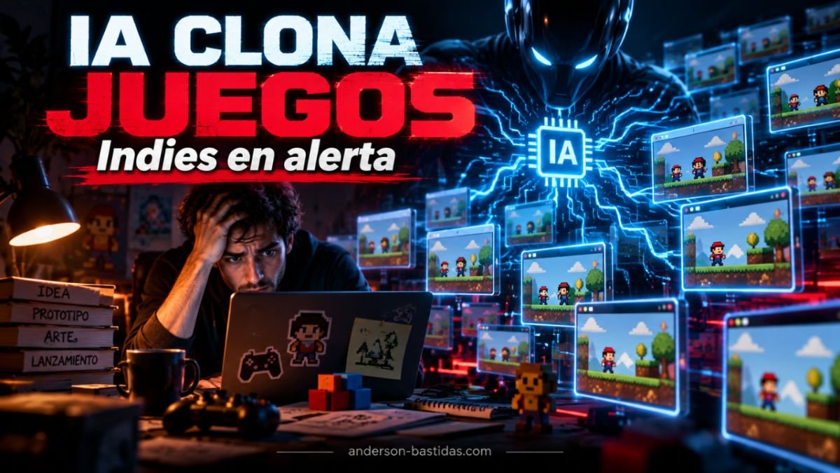 🚨 La IA acelera los clones de videojuegos: un indie fue copiado en cuestión de horas
