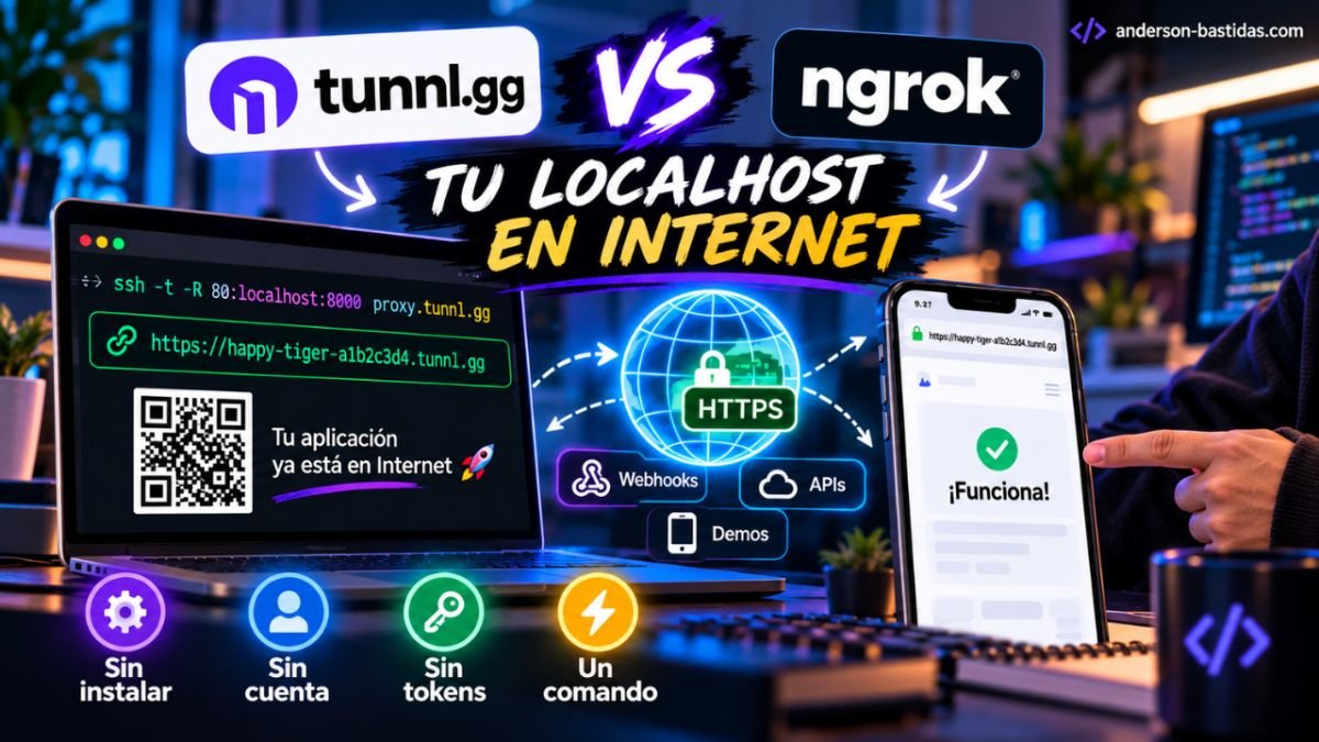 tunnl.gg: la alternativa gratuita a ngrok que expone tu localhost con un solo comando