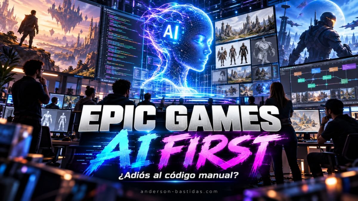 Epic Games prohíbe escribir código a mano en su nuevo videojuego: la IA toma el control