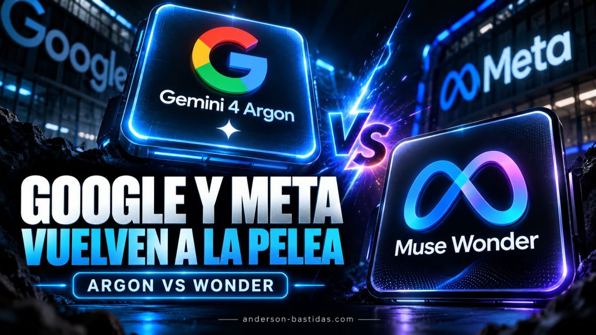 Google y Meta desatan una nueva guerra de IA: Gemini 4 Argon vs. Muse Wonder